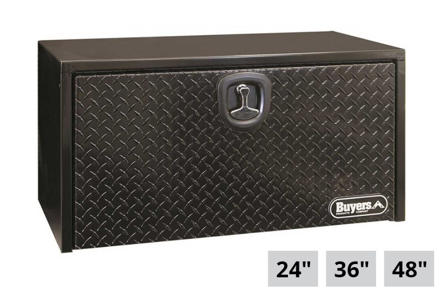 Picture of Buyers Black Diamond Tread Steel Underbody Truck Box w/Aluminum Door