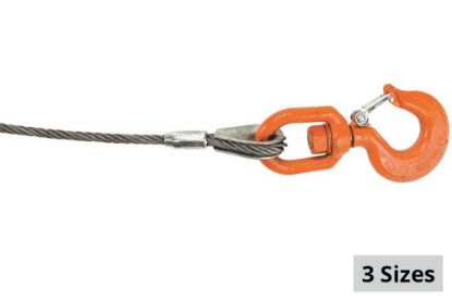 Picture of Lift-All Domestic IWRC Wire Rope - Swivel Hook and Latch