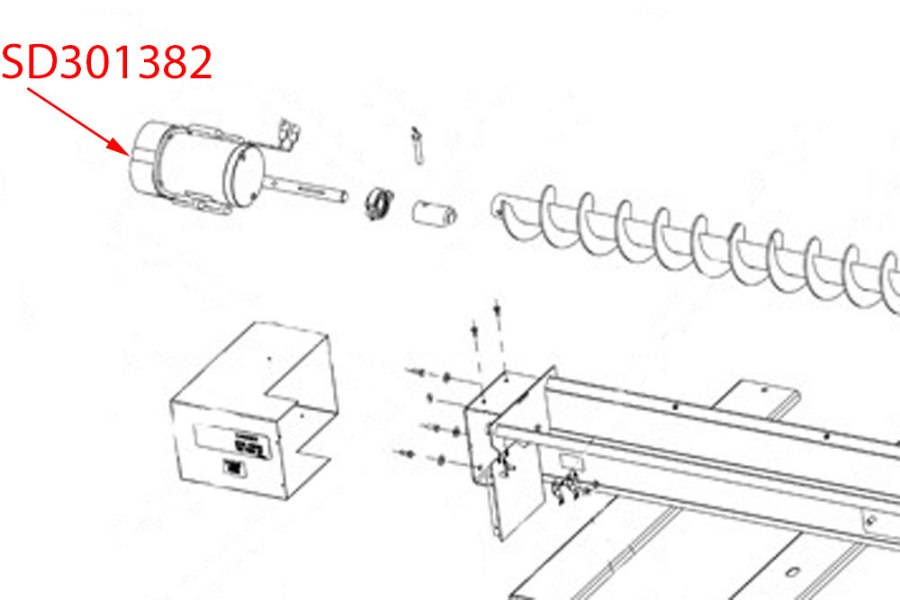 Picture of SaltDogg Motor 12V DC .75 Hp Gear