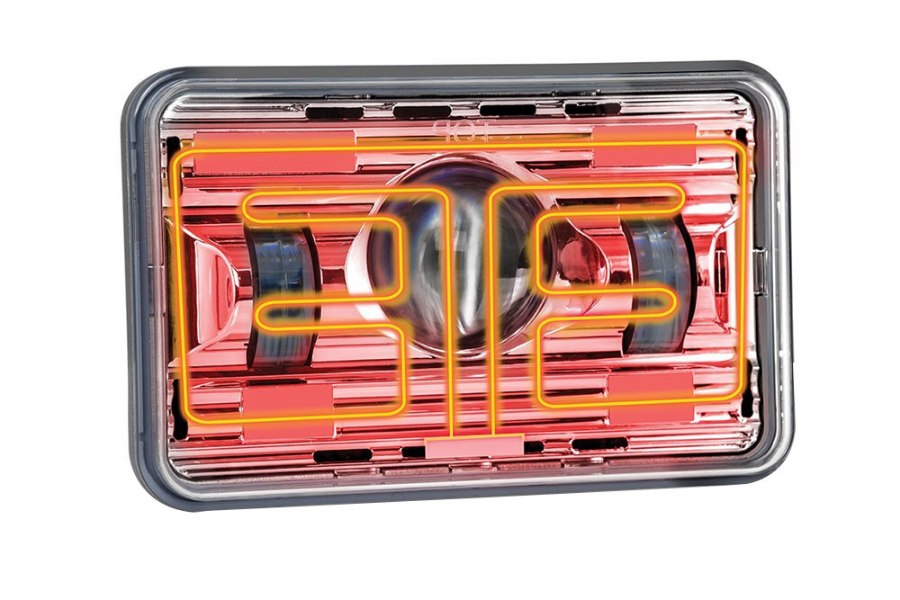 Picture of Trux 4x6in LED Projector Headlight - Heated