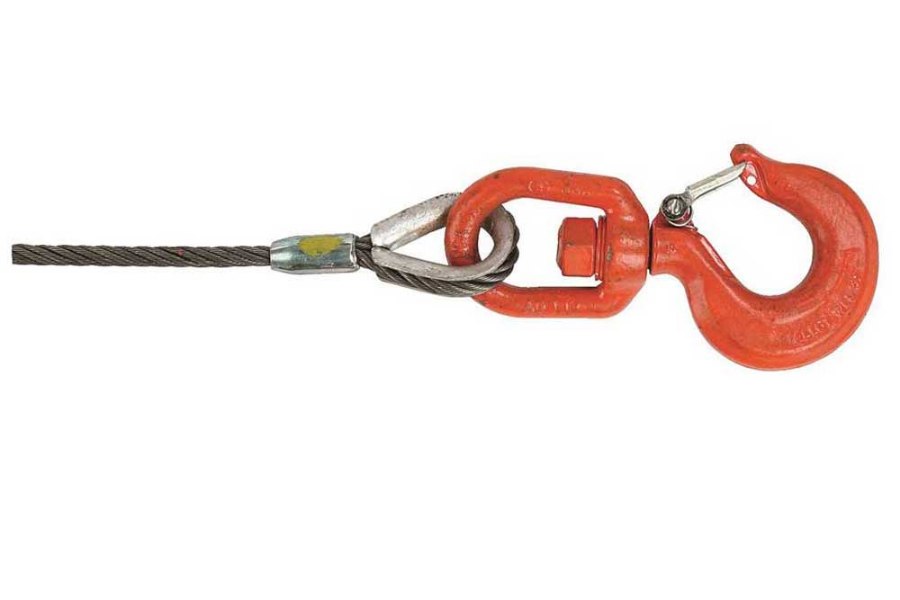 Picture of Lift-All Domestic Fiber Core Wire Rope - Swivel Hook and Latch