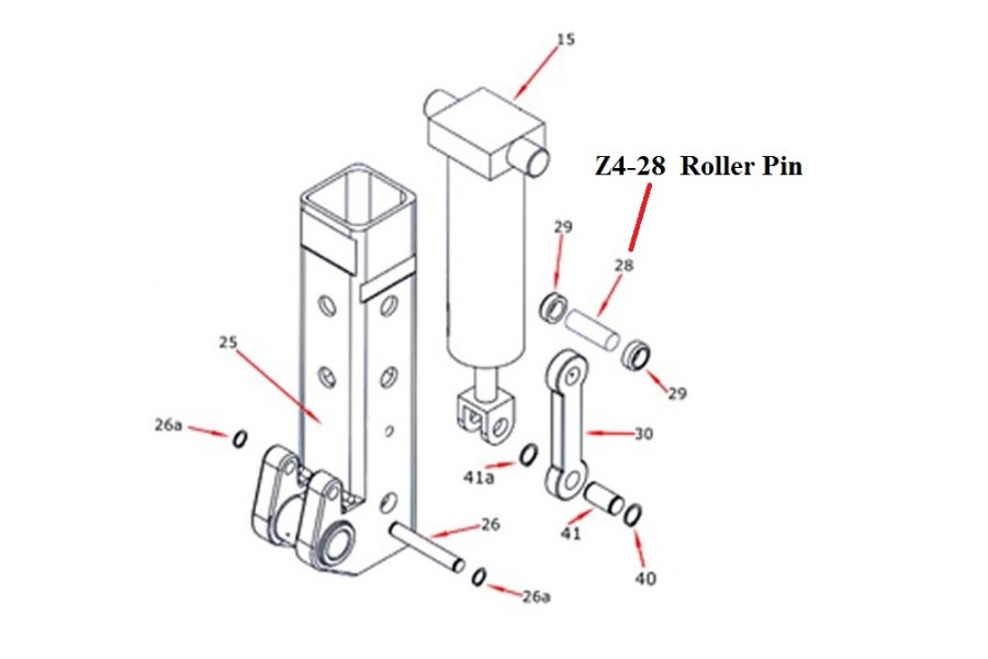 Picture of Zacklift Roller Pin 1 3/8" x 5 3/4"