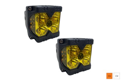 Picture of Race Sport Auxiliary LED Cube Light w/ Amber Side Strobe