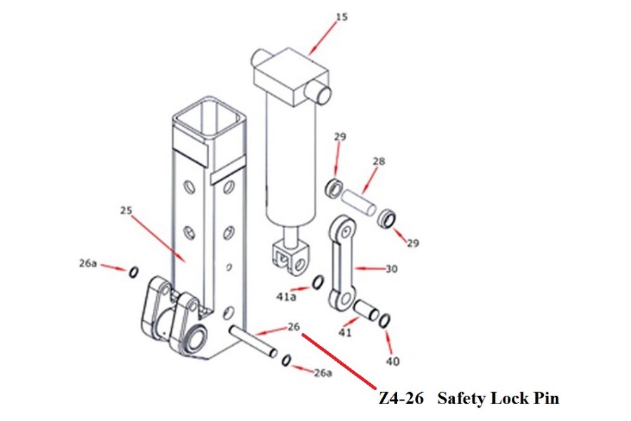 Picture of Zacklift Safety Lock Pin 1-1/4 x 8-1/2"