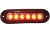 Picture of Whelen ION T-Series Super-LED Surface Mount Warning Light, Red, Smoked Lens