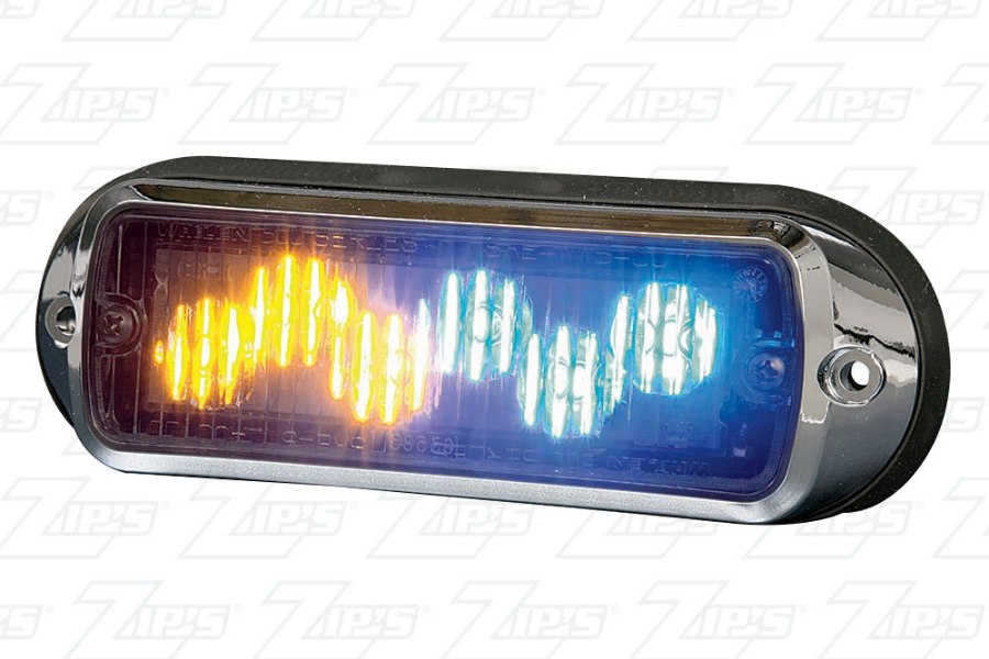 Picture of Whelen TIR6 Super-LED Flashing Warning Lights, Vertical Mount, Amber