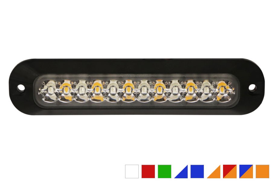 Picture of ECCO Warning LED Single- Split - or Dual Color Surface Mount Model ED3705