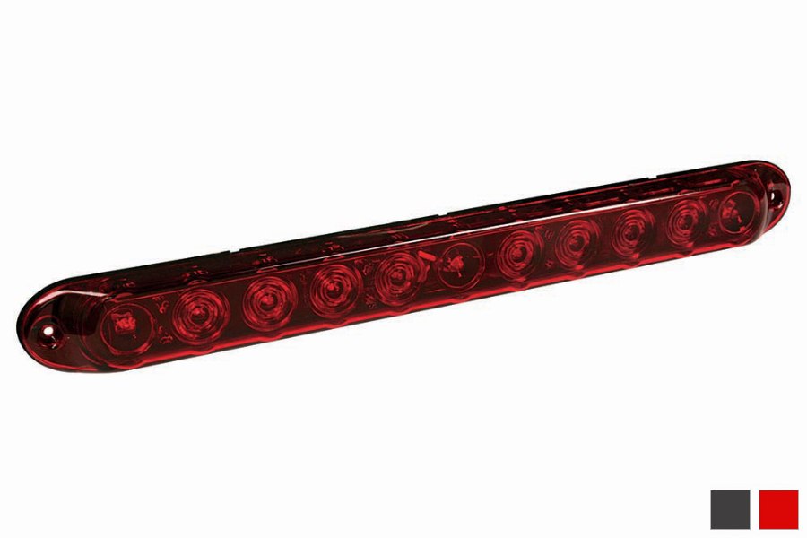 Picture of PACER Stop/Tail/Turn LED Bars, Red Lens, 15"L x 1-1/2"H x 3/4"D


