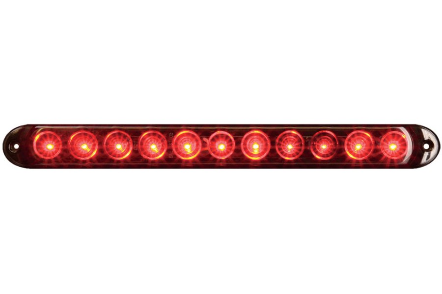 Picture of PACER Stop/Tail/Turn LED Bars, Red Lens, 15"L x 1-1/2"H x 3/4"D


