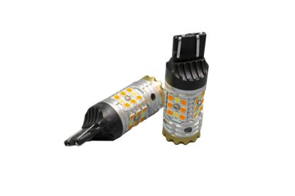 Picture of Race Sport 7443 NO-RAPID FLASH Canbus Turn signal LED Bulbs -White/Amber (Sold as Pair)