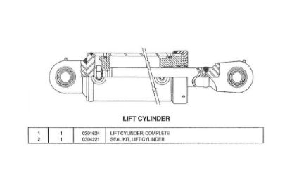 Picture of Miller Lift Cylinder Seal Kit Century Formula II