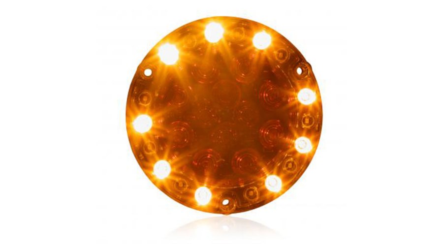 Picture of Maxxima Round Hybrid Combination Stop/Turn/Tail/Back Up and Amber Flashing WarningLight