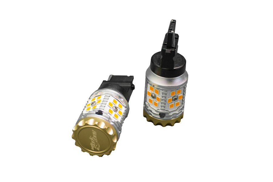 Picture of Race Sport 7440 NO-RAPID FLASH Canbus Turn signal LED Bulbs -  AMBER (Sold as Pair)