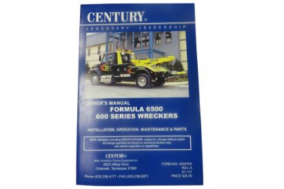 Picture of Century F6500 \ 600 Series Wreckers Owner's Manual