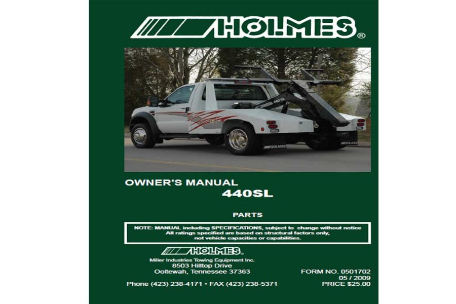 Picture of Miller Manual-Owners-Holmes 440