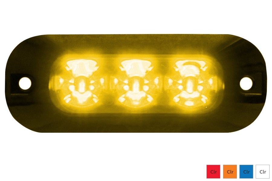 Picture of ECCO Warning LED Single- Split - or Dual Color Surface Mount Model ED3703

