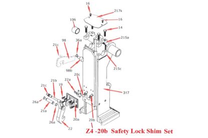 Picture of Zacklift Safety Lock Shim Set 1/8 x 1 x 3-1/4"
