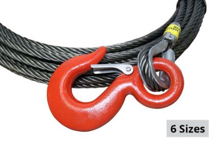 Picture of All-Grip Fiber Core Winch Cable with Standard Hook