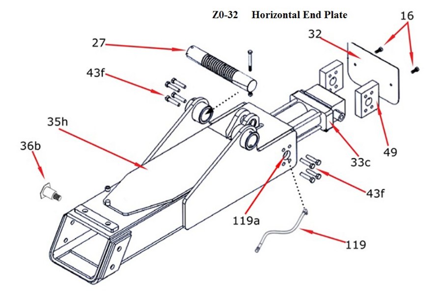 Picture of Zacklift Z303 Horizontal End Plate