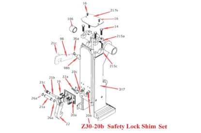 Picture of Zacklift Safety Lock Shim Set 1/8 x 1 x 2-1/2"