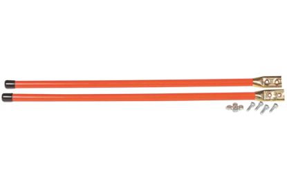 Picture of S.A.M. 3/4" Fluorescent Orange Bolt-on Bumper Marker Sight Rods w/Hardware