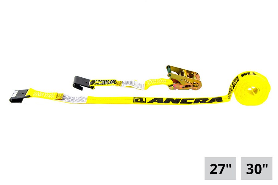 Picture of Ancra 2" Ratchet Strap w/ Flat Hooks and Standard Handle Ratchet