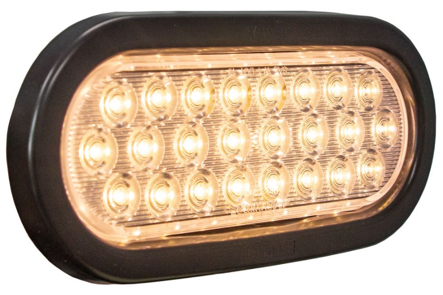 Picture of MAXXIMA 6" Oval 24 LED Warning Light with Grommet and Pigtail