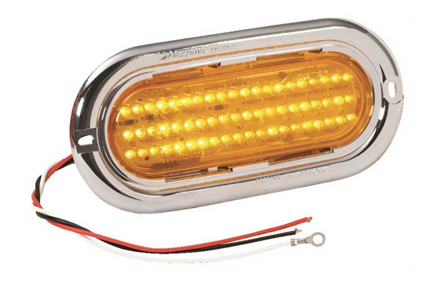 Picture of MAXXIMA Oval LED Body Light with Chrome Flange and Short Wire