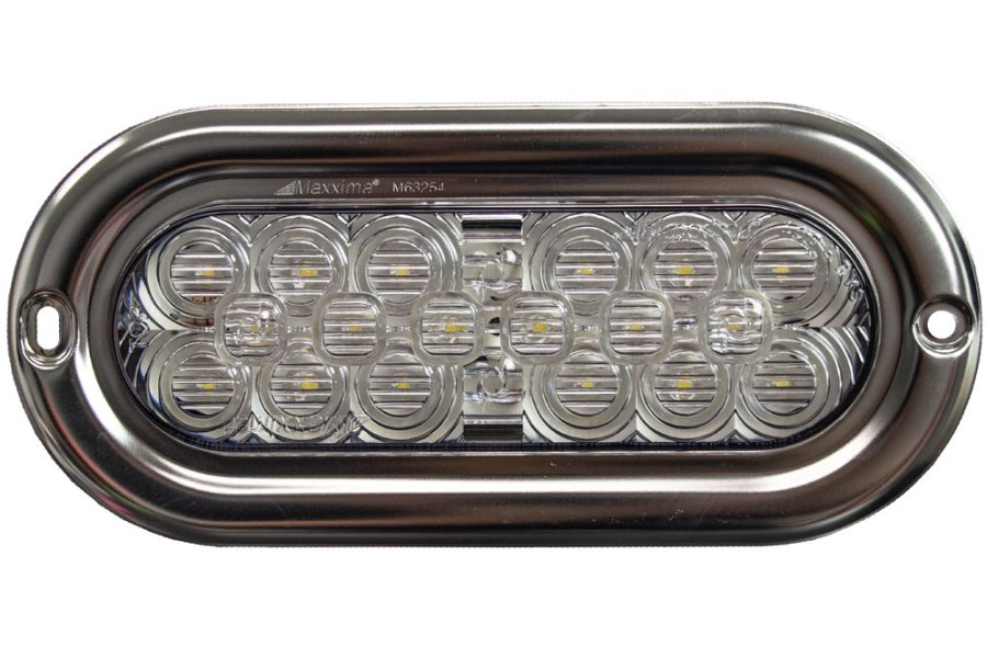 Picture of MAXXIMA Oval LED Back-Up Light with Flange and Pigtail