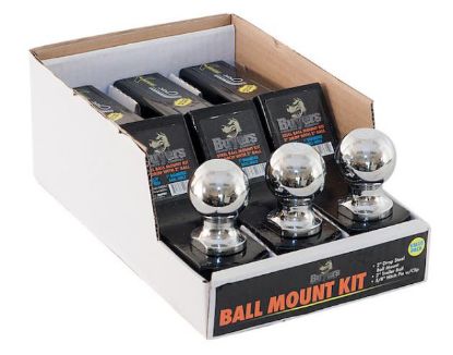 Picture of Buyers 2" Chrome or Black Ball Mount Kit w/2" Shank and 2" Drop