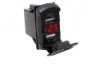 Picture of Dual Port USB Rocker Panel sized with RED voltmeter