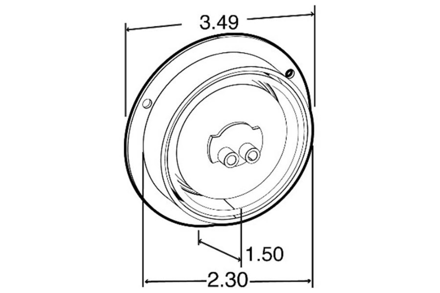 Picture of Truck-Lite PL-10 High Profile 8 Diode Marker Clearance Light w/ Flange Mount