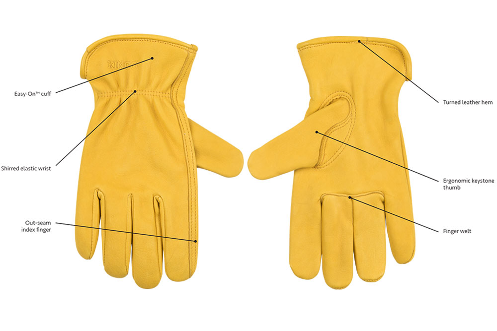 Picture of Kinco Unlined Grain Deerskin Leather Driver Gloves