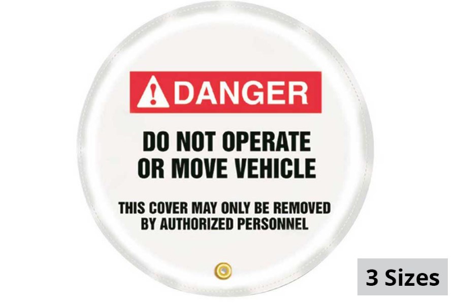 Picture of Accuform Danger Message Steering Wheel Cover