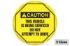 Picture of Accuform Caution Steering Wheel Cover