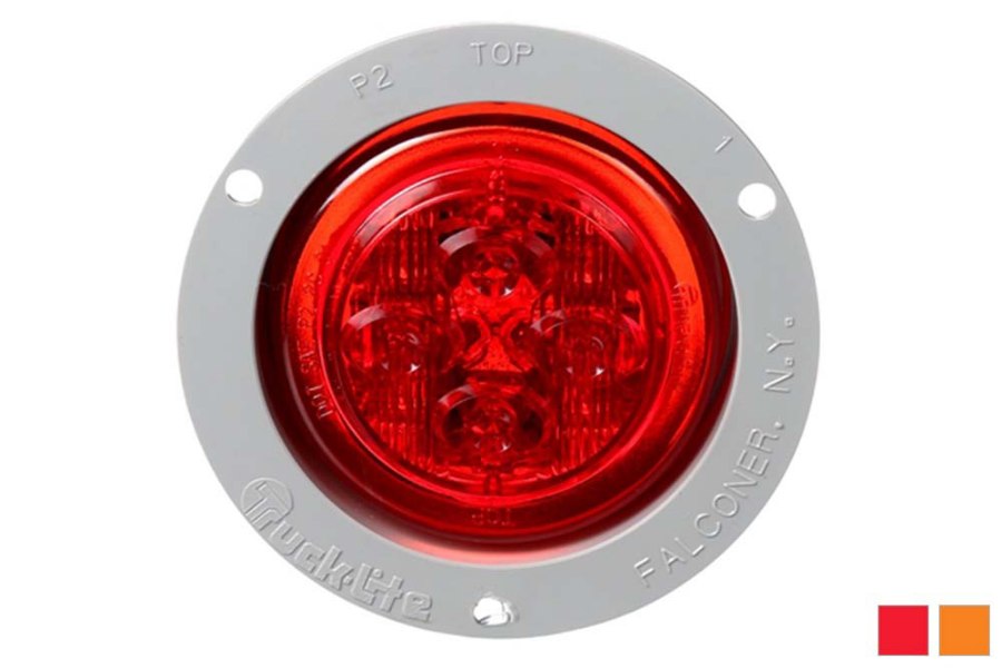 Picture of Truck-Lite Round Low Profile PL-10 Clearance Marker 8 Diode Light w/ Flange
Mount