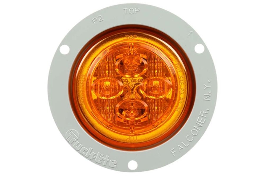 Picture of Truck-Lite Round Low Profile PL-10 Clearance Marker 8 Diode Light w/ Flange
Mount