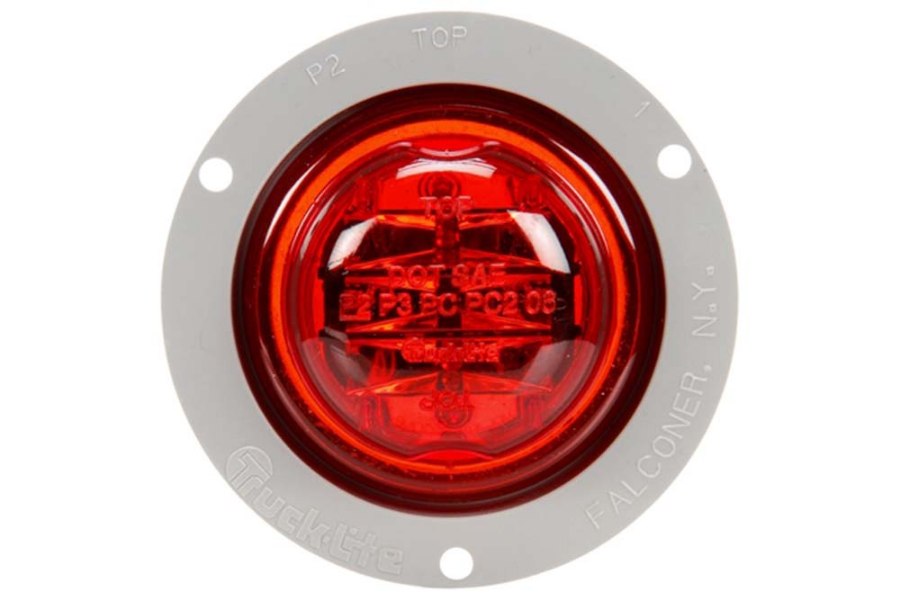 Picture of Truck-Lite Round High Profile 8 Diode Clearance Marker Fit N' Forget Light w/
Flange Mount