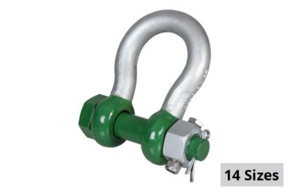 Picture of Green Pin Polar Bow Shackle with Safety Bolt and Fixed Nut