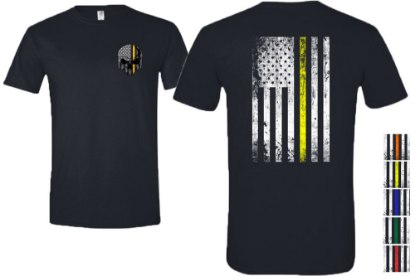 Picture of Zip's Skull and American Flag Shirt