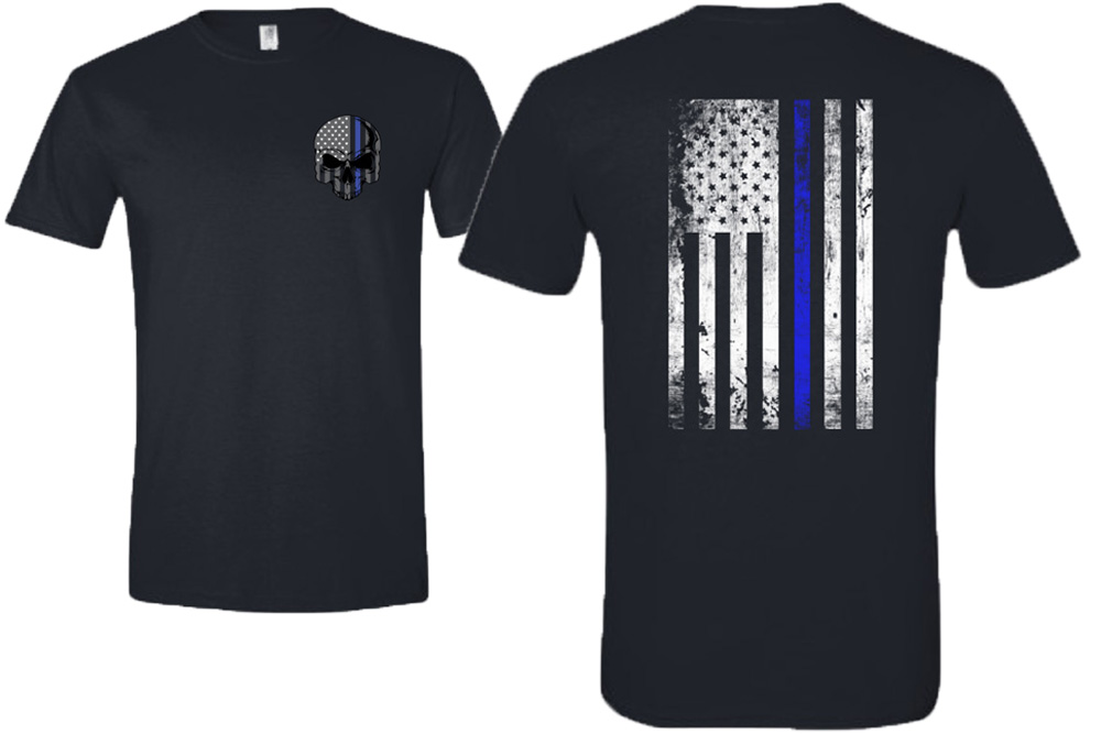 Picture of Zip's Skull and American Flag Shirt