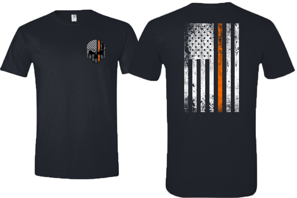 Picture of Zip's Skull and American Flag Shirt