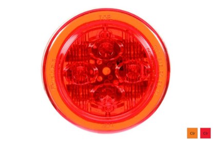 Picture of Truck-Lite Round 10 Series Low Profile 8 Diode Marker Clearance Light Kit w/
Mounting Option