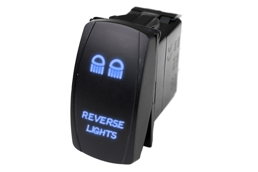 Picture of Race Sport LED Rocker Switch w/ Blue LED Radiance (Reverse Lights)
