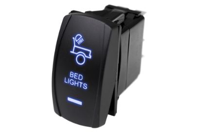 Picture of Race Sport LED Rocker Switch w/ Blue LED Radiance (Bed Lights)