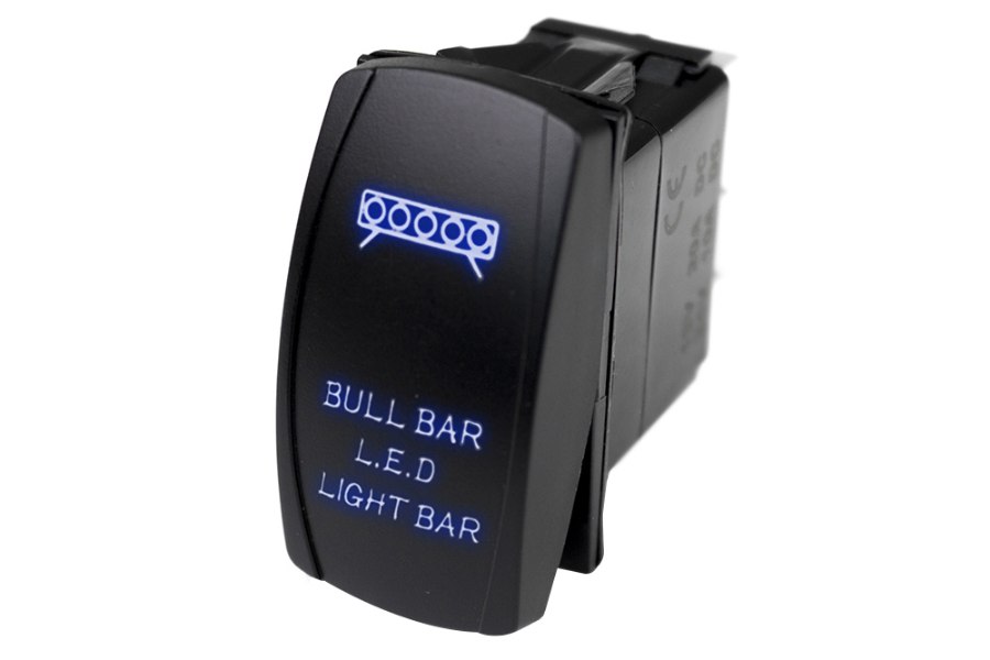 Picture of Race Sport LED Rocker Switch w/ Blue LED Radiance (Bull Bar LED Light Bar)
