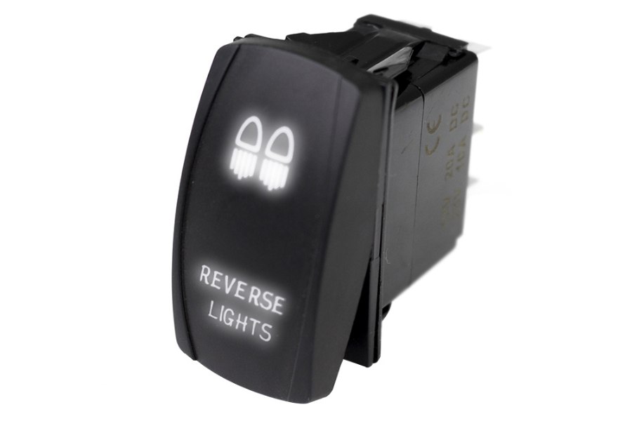 Picture of Race Sport LED Rocker Switch w/ White LED Radiance (Reverse Lights)