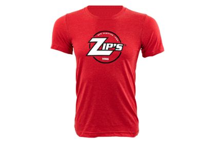 Picture of Zip's Casual Wear Heather Red Tee w/ Black and White Graphic