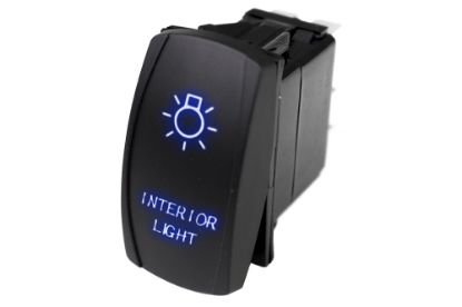 Picture of Race Sport LED Rocker Switch w/ Blue LED Radiance (Interior Lights)