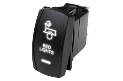 Picture of Race Sport LED Rocker Switch w/ White LED Radiance (Bed Lights)
